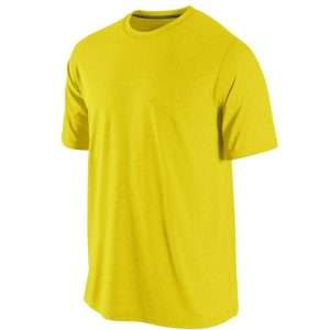 Yellow Color Short Sleeve Round Neck T-Shirt